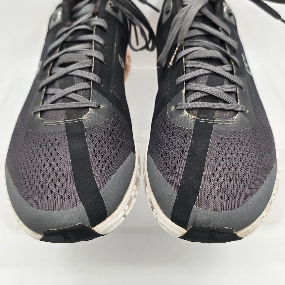 On Cloudflow Shoes Womens Size 10.5 Black Mesh Lace Up Running Sneakers CloudTec
